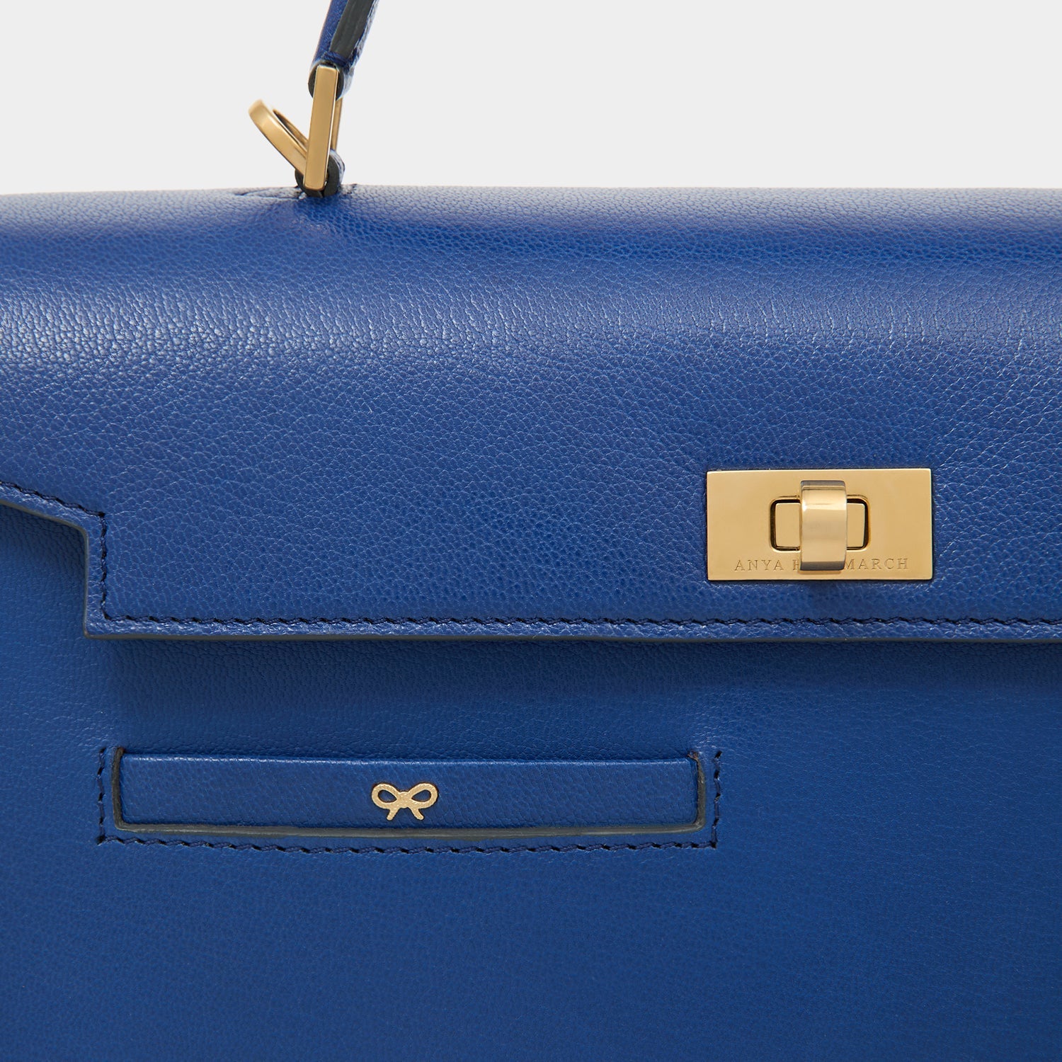 Peanuts Snoopy Mortimer Top Handle -

          
            Capra Leather in Monday Blue -
          

          Anya Hindmarch US
