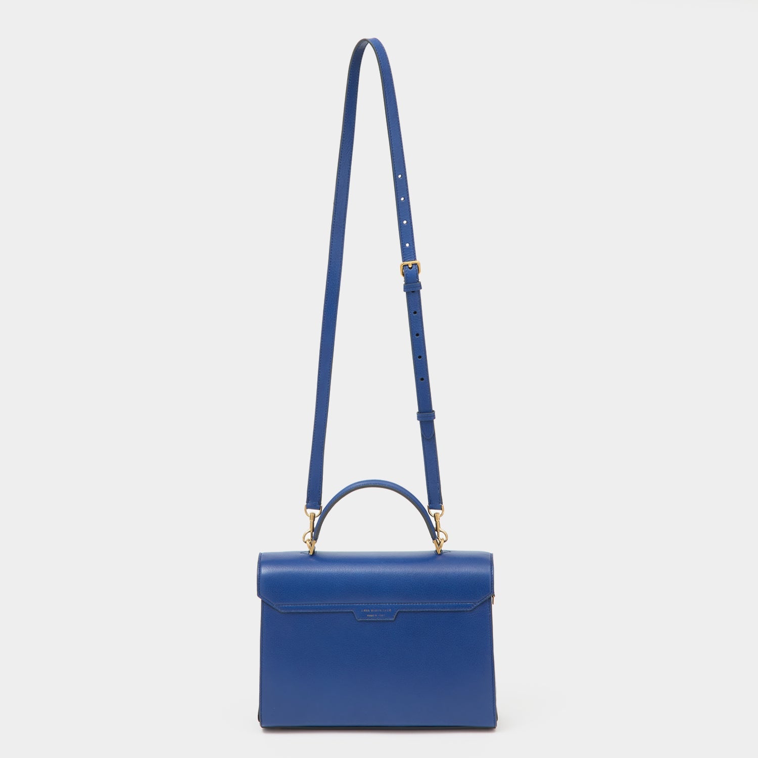 Peanuts Snoopy Mortimer Top Handle -

          
            Capra Leather in Monday Blue -
          

          Anya Hindmarch US

