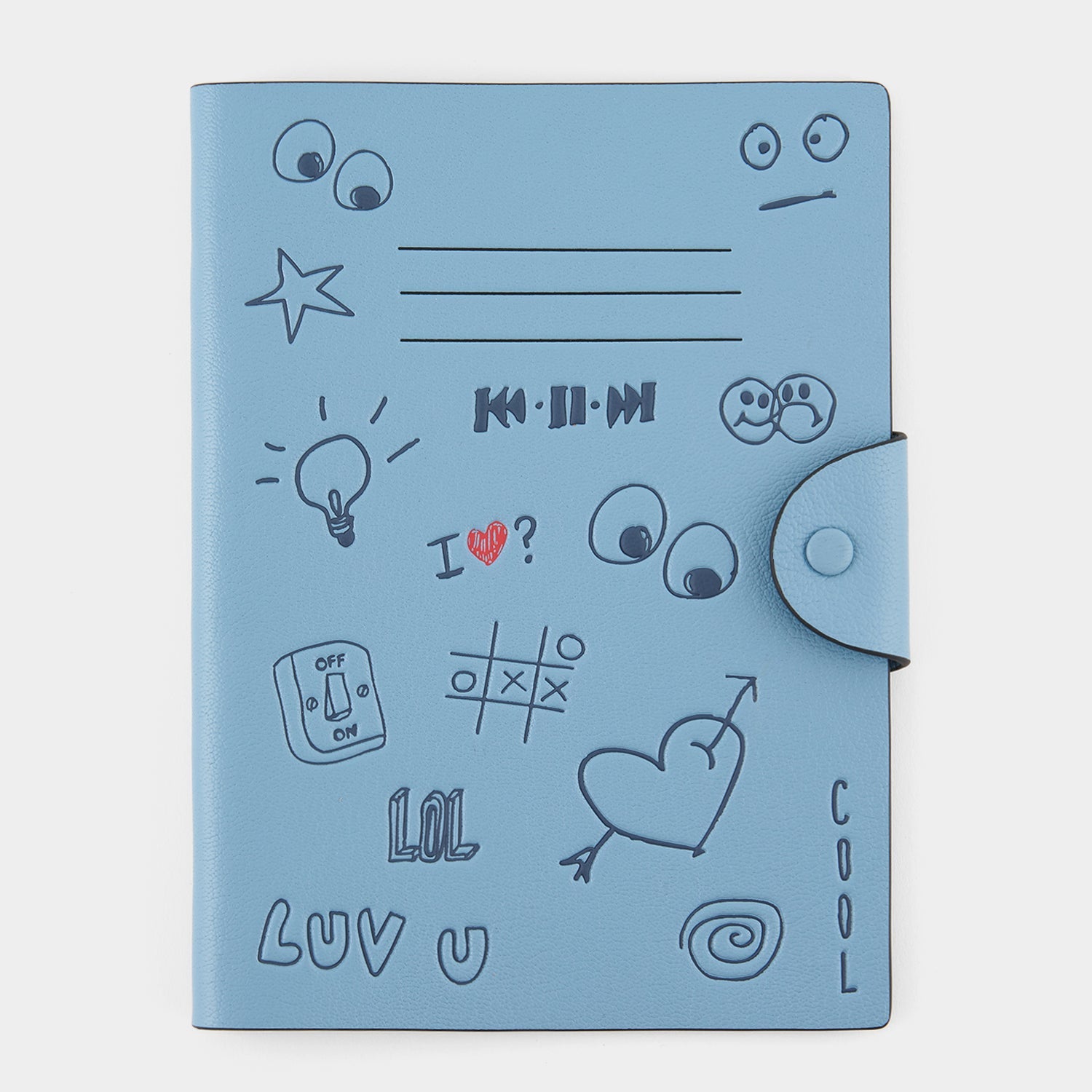 Scribble A5 Journal -

          
            Calf Leather in School Blue -
          

          Anya Hindmarch US
