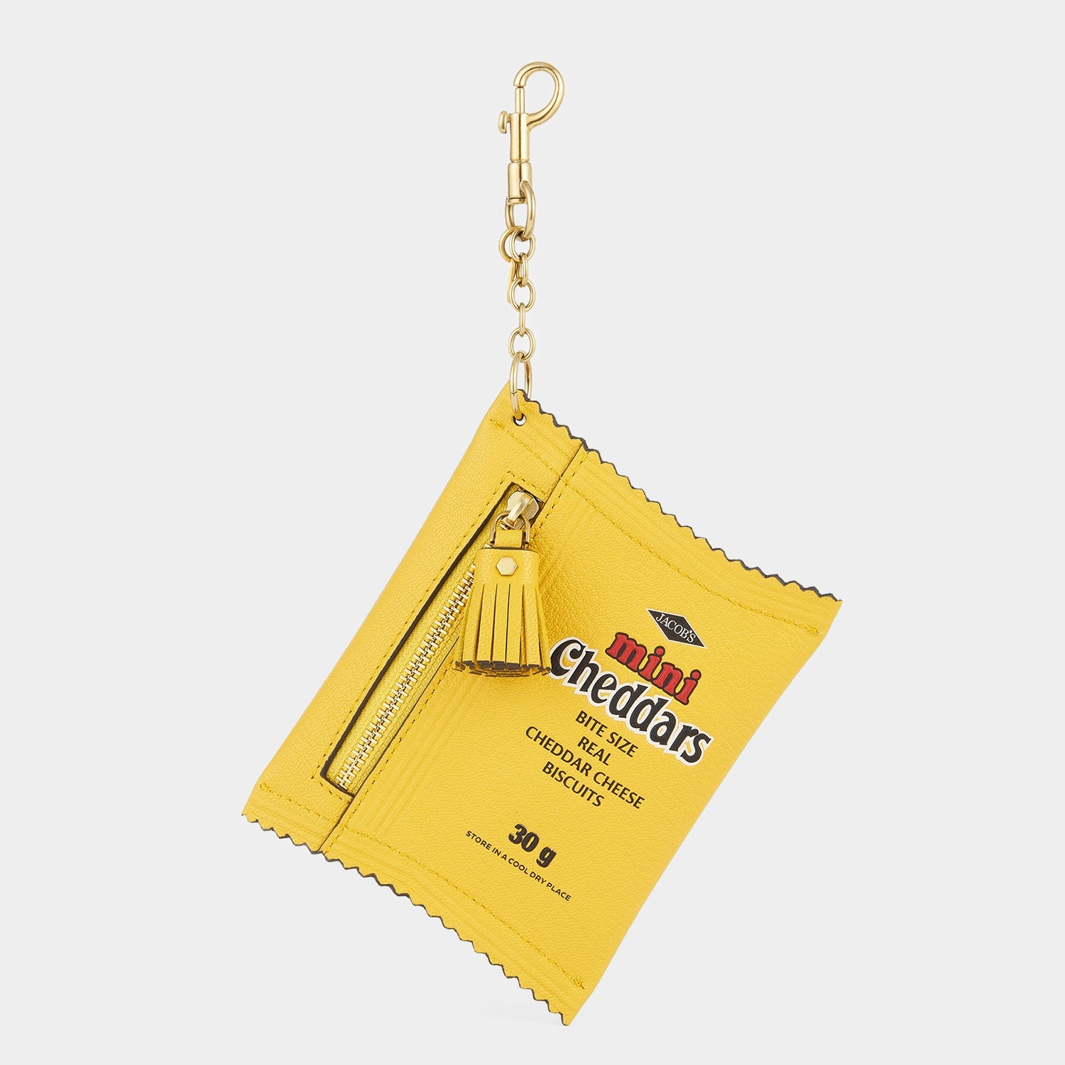 Anya Brands Jacob's Mini Cheddars Earphone Case Charm -

          
            Calf Leather in Lemon Curd Yellow -
          

          Anya Hindmarch US

