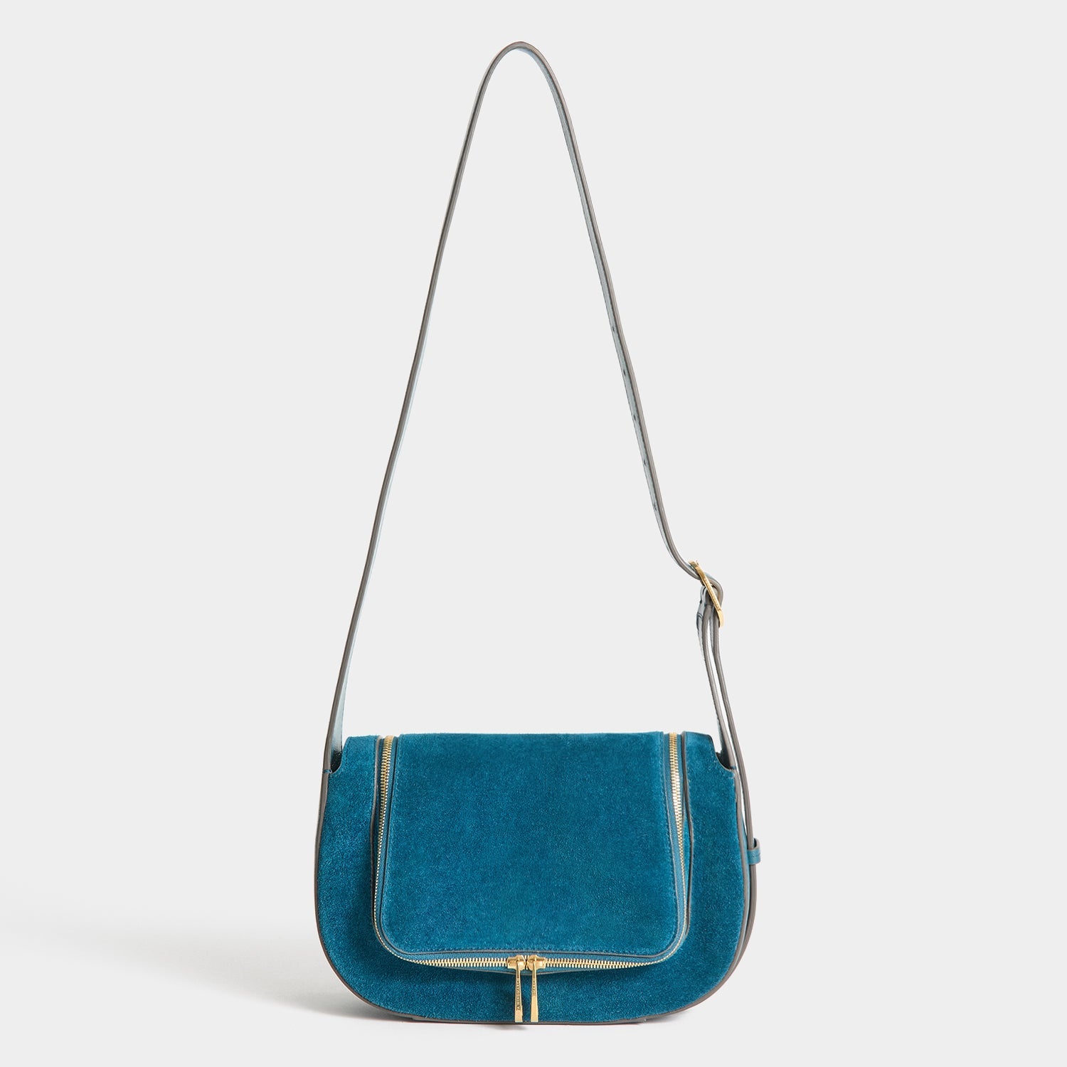 Vere Cross-body -

          
            Suede Leather/Calf Leather in Dark Petrol Blue -
          

          Anya Hindmarch US
