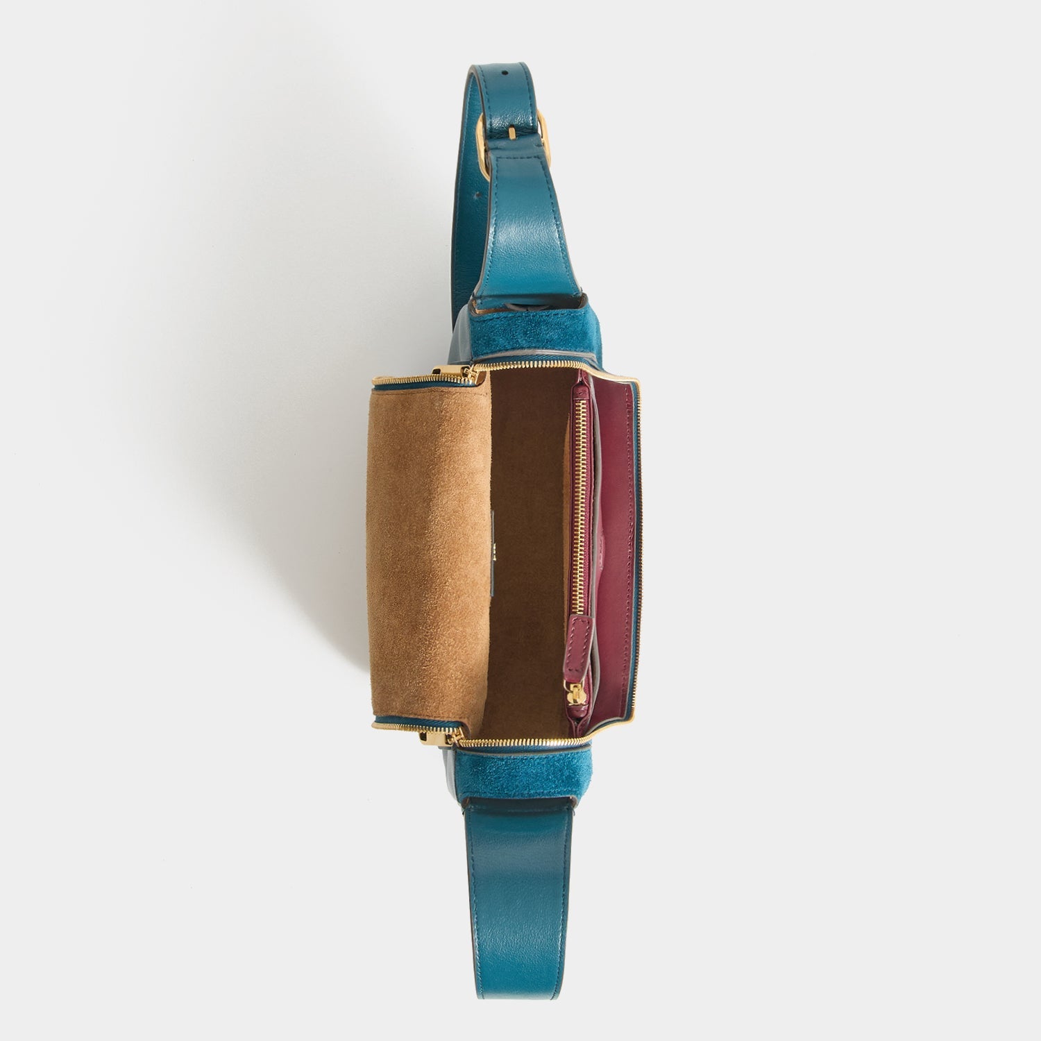 Vere Cross-body -

          
            Suede Leather/Calf Leather in Dark Petrol Blue -
          

          Anya Hindmarch US
