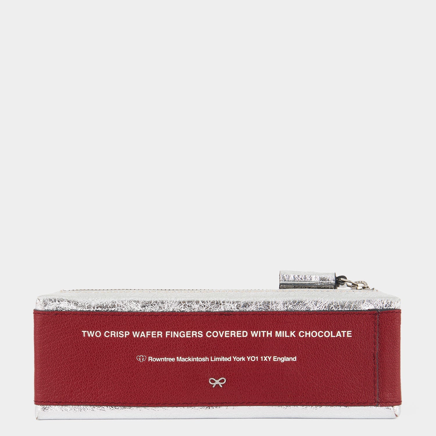 Anya Brands Kit Kat Pencil Case -

          
            Calf Leather in Red and Metallic Silver -
          

          Anya Hindmarch US
