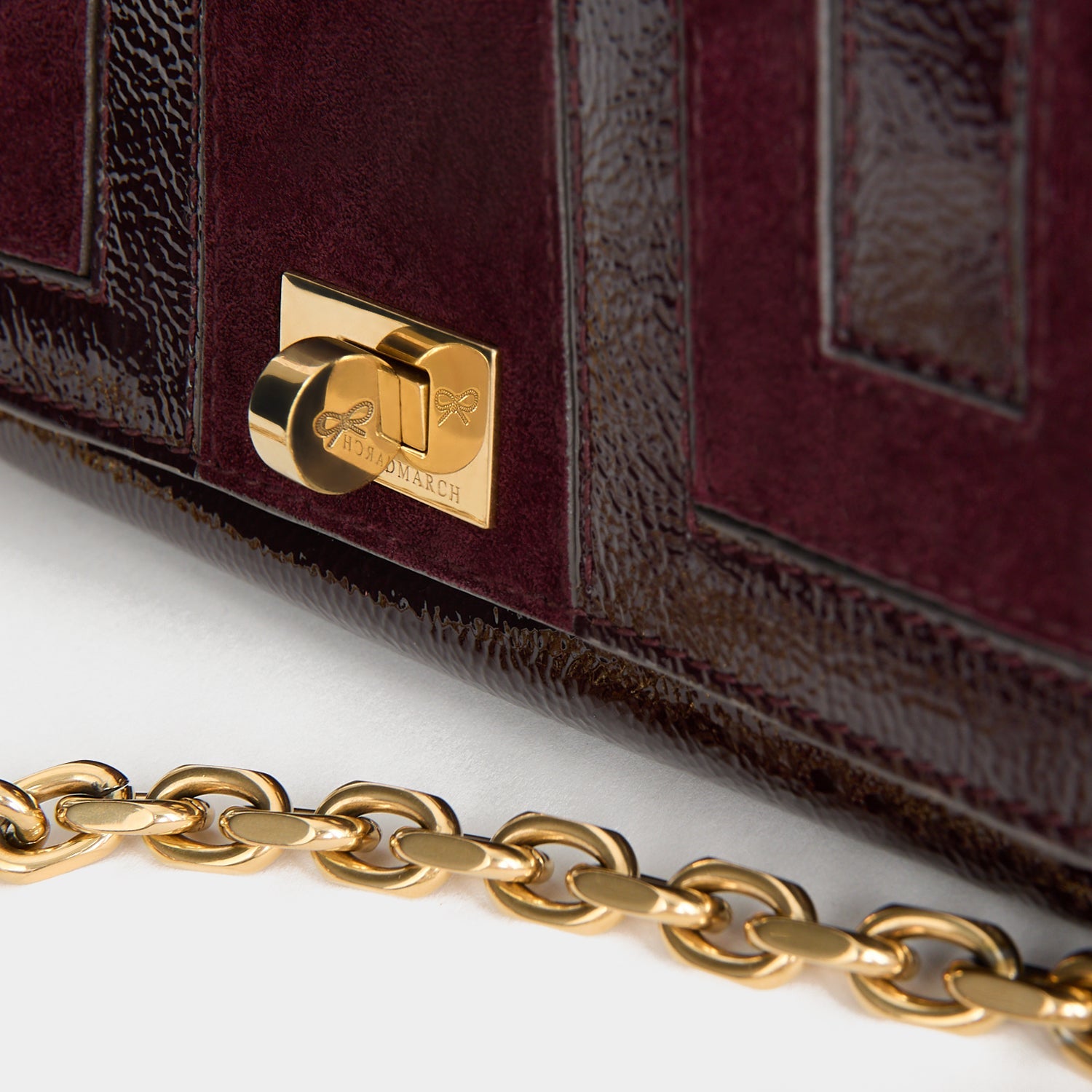 Mortimer Cross-body -

          
            Suede Leather in Grape -
          

          Anya Hindmarch US
