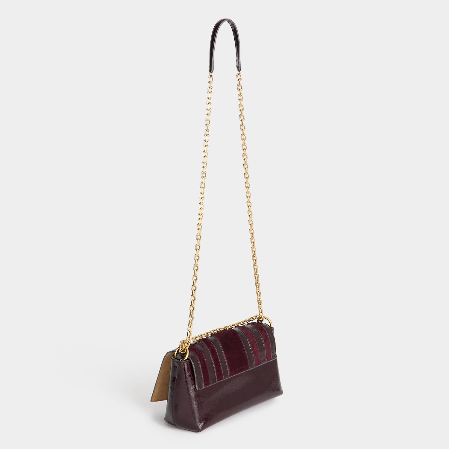 Mortimer Cross-body -

          
            Suede Leather in Grape -
          

          Anya Hindmarch US

