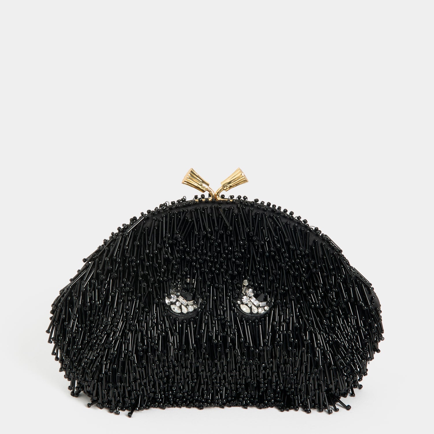 Embellished Eyes Clutch -

          
            Beads in Black -
          

          Anya Hindmarch US
