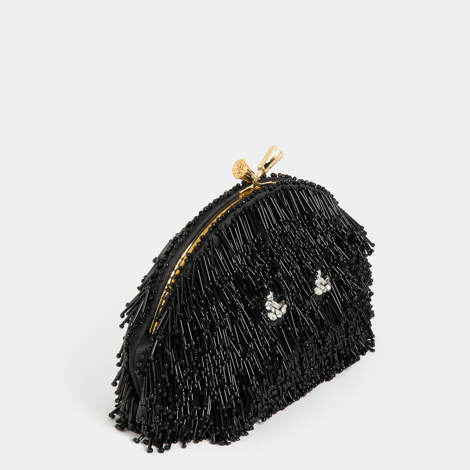 Embellished Eyes Clutch -

          
            Beads in Black -
          

          Anya Hindmarch US
