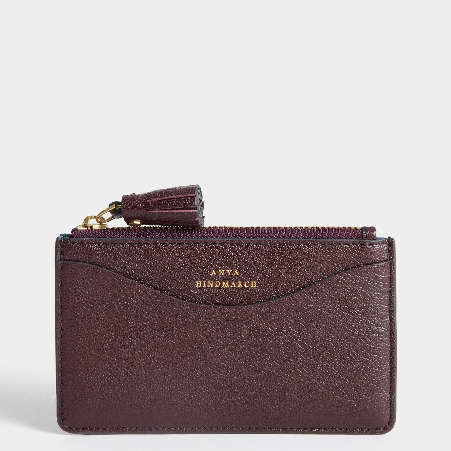 Peeping Eyes Zip Card Case -

          
            Capra Leather in Claret -
          

          Anya Hindmarch US
