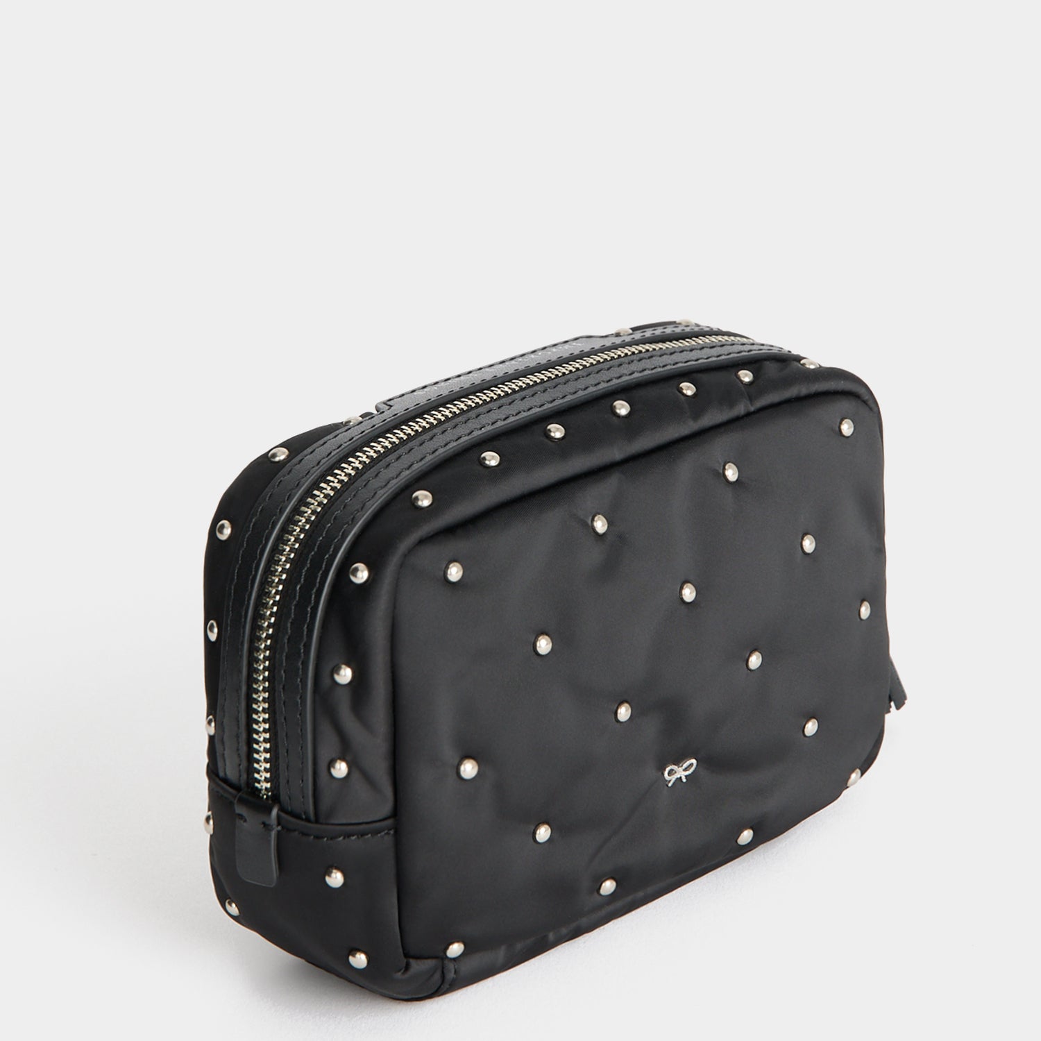 Studs Important Things Pouch -

          
            Recycled Satin/Calf Leather in Black -
          

          Anya Hindmarch US

