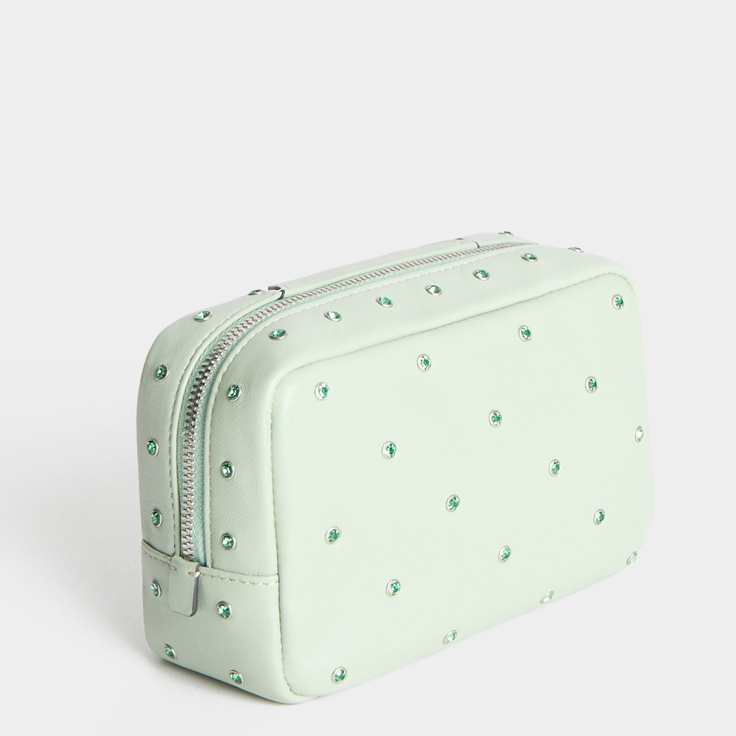 Crystals Important Things Pouch -

          
            Calf leather in Erinite green -
          

          Anya Hindmarch US
