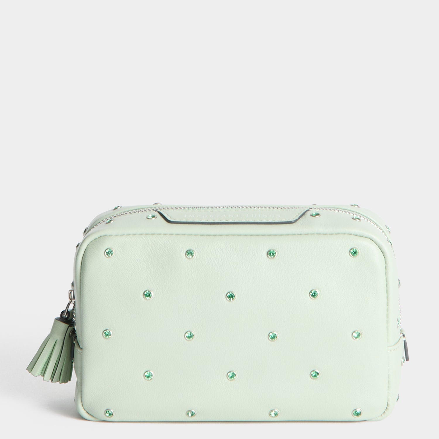 Crystals Important Things Pouch -

          
            Calf leather in Erinite green -
          

          Anya Hindmarch US
