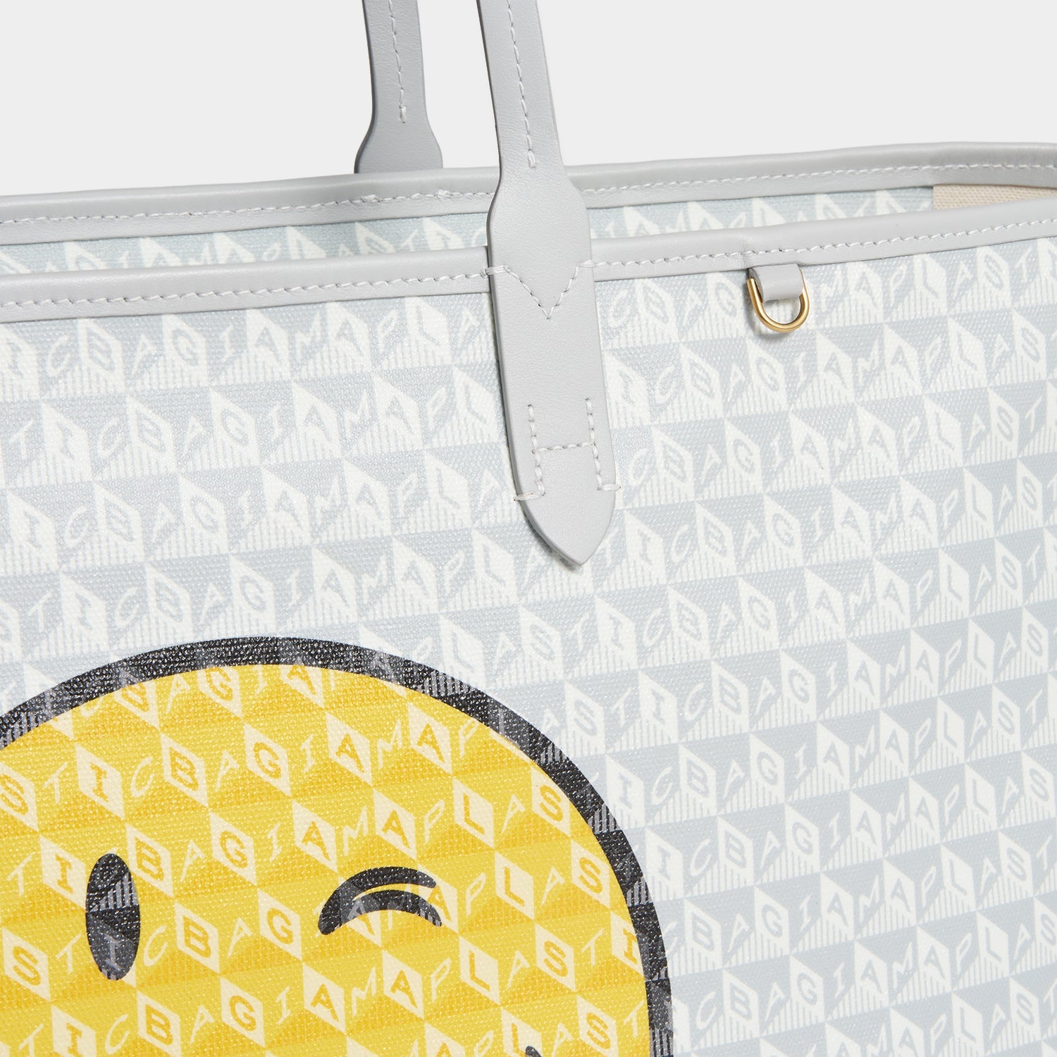 I Am A Plastic Bag Wink Zipped Tote -

          
            Recycled Canvas in Frost -
          

          Anya Hindmarch US
