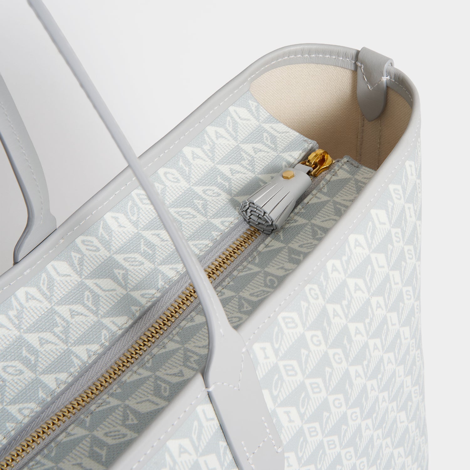 I Am A Plastic Bag Wink Zipped Tote -

          
            Recycled Canvas in Frost -
          

          Anya Hindmarch US
