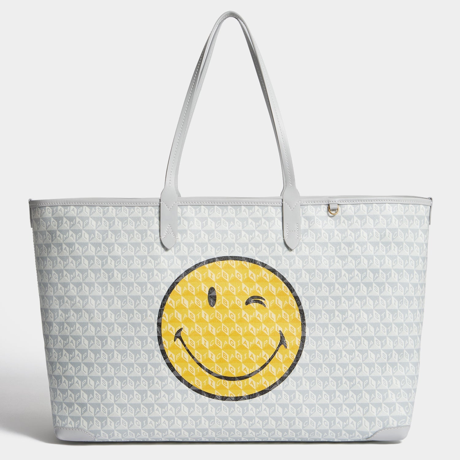 I Am A Plastic Bag Wink Zipped Tote -

          
            Recycled Canvas in Frost -
          

          Anya Hindmarch US

