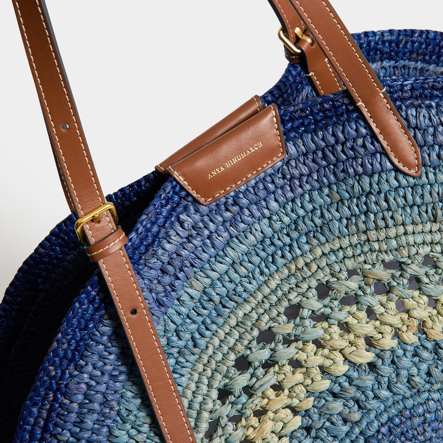 Raffia Round Bow Tote | Anya Hindmarch US
