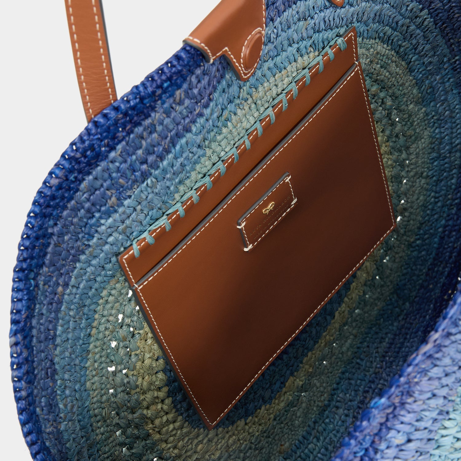 Raffia Round Bow Tote | Anya Hindmarch US