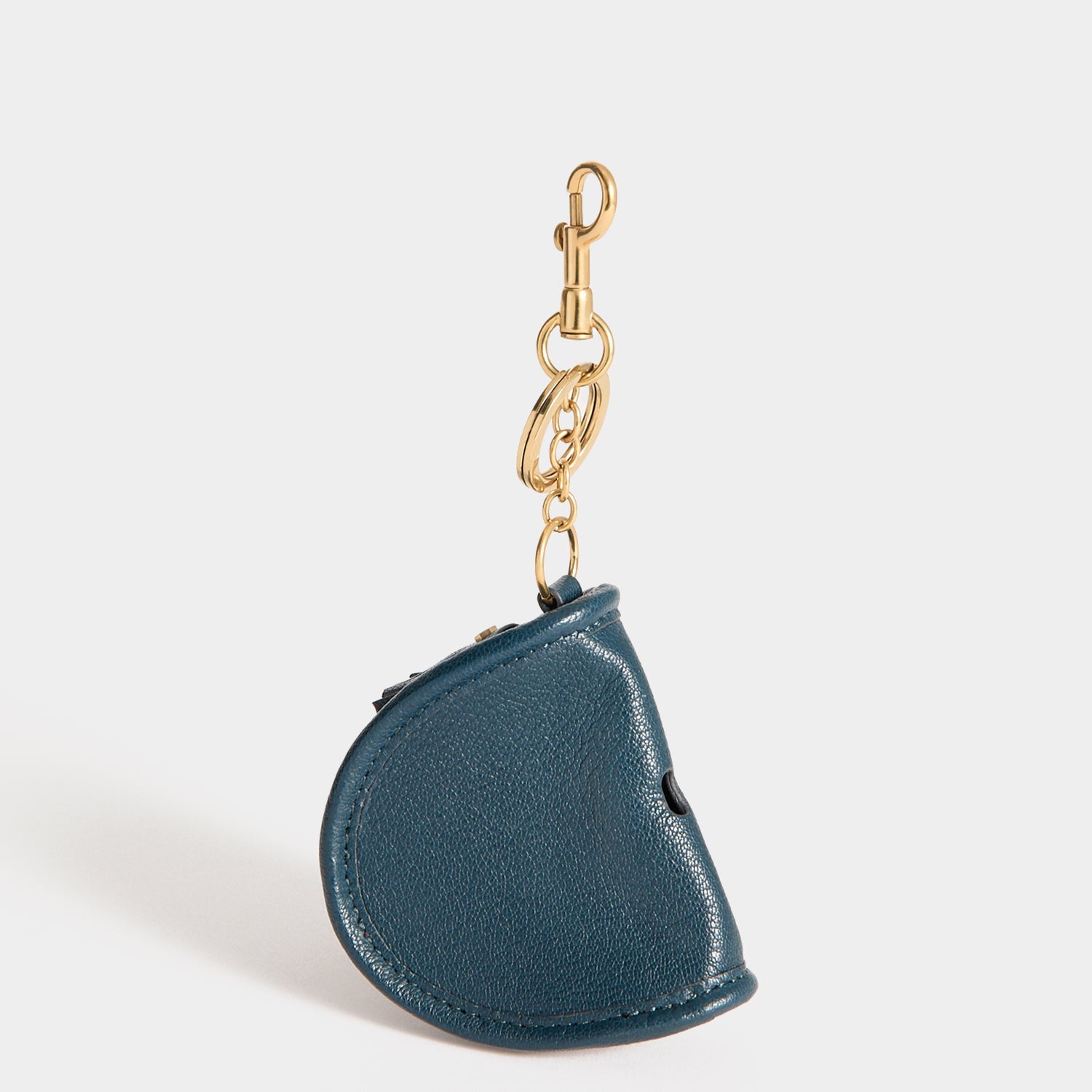 Shark Teeth Ear Pods Pouch Charm -

          
            Capra Leather in Petrol Blue -
          

          Anya Hindmarch US
