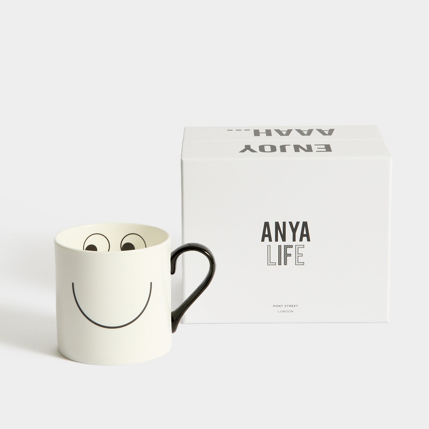 Happy Eyes Large Mug -

          
            Bone China in White -
          

          Anya Hindmarch US
