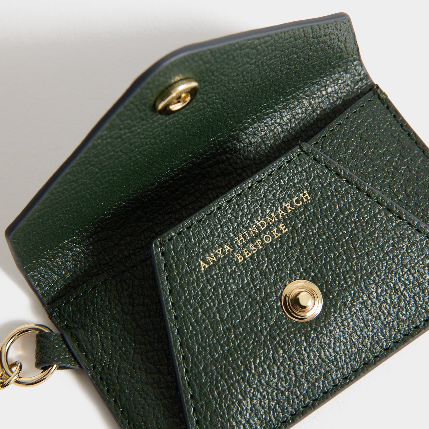 Bespoke Envelope Charm -

          
            Capra Leather in Forest Green -
          

          Anya Hindmarch US
