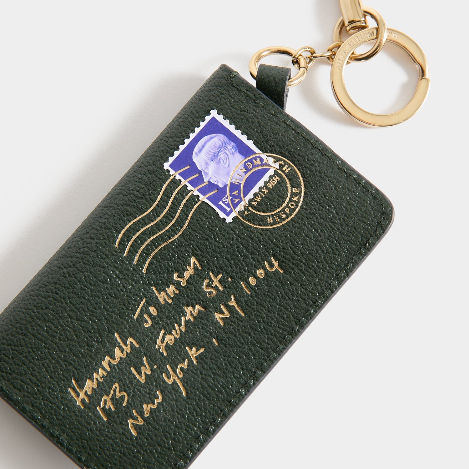 Bespoke Envelope Charm -

          
            Capra Leather in Forest Green -
          

          Anya Hindmarch US
