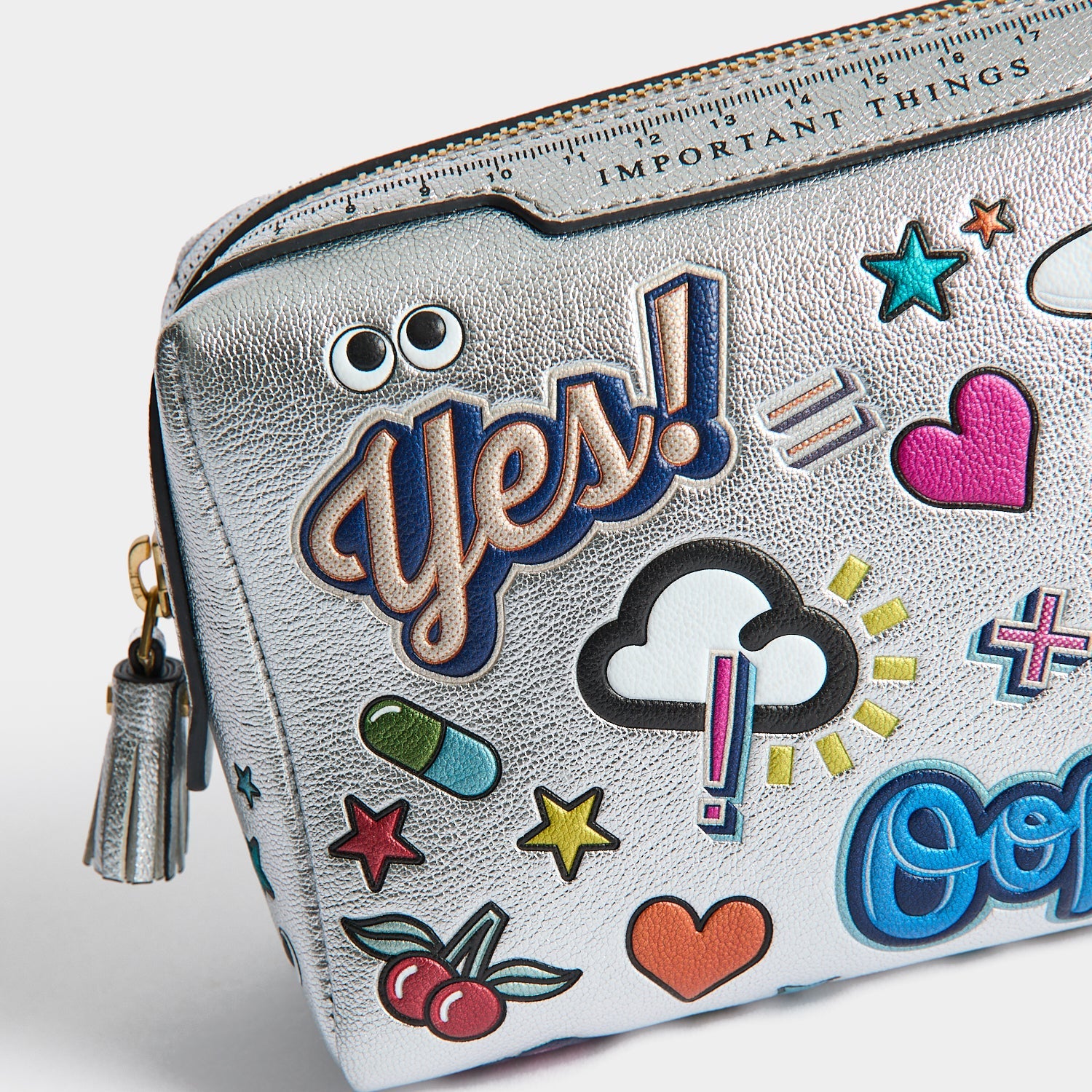 All Over Stickers Important Things Pouch | Anya Hindmarch US