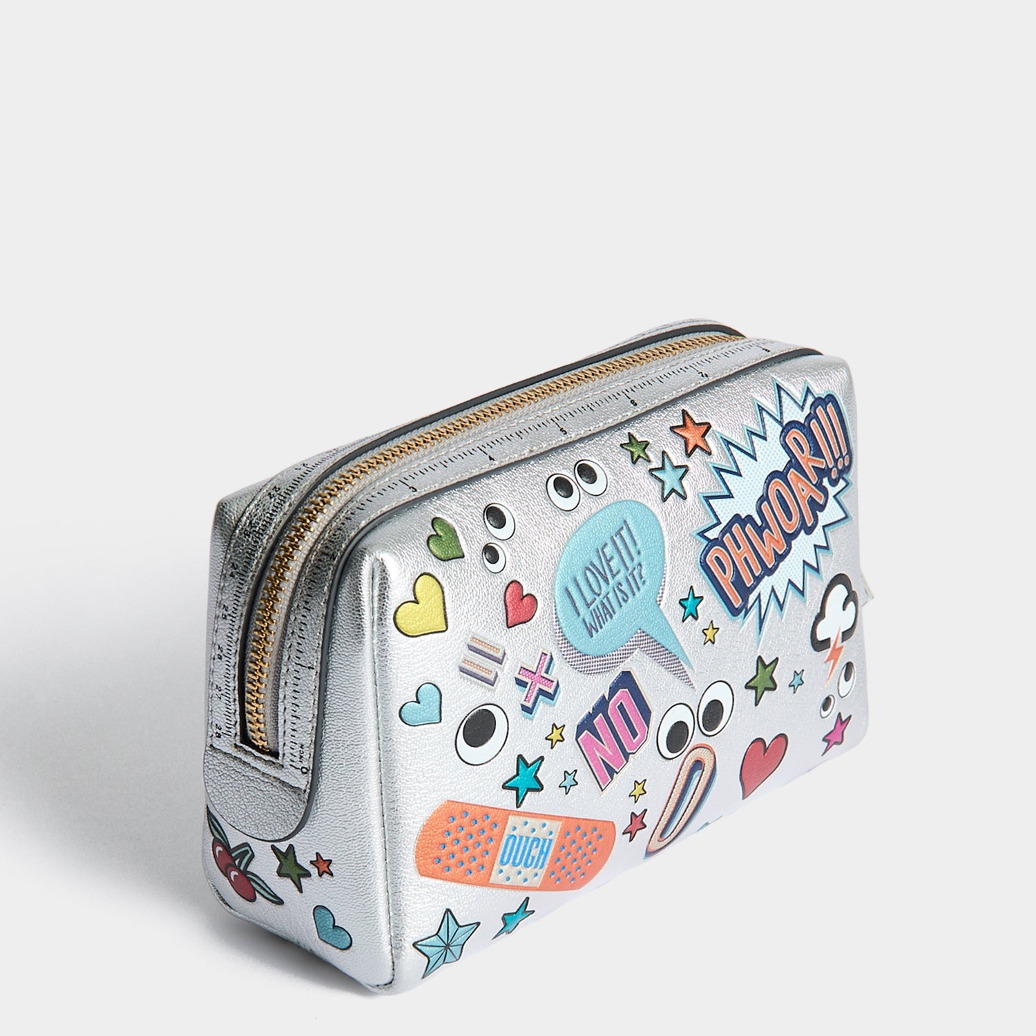 Anya Hindmarch IMPORTANT THINGSポーチ All Over Stickers Important Things Pouch | Anya Hindmarch US