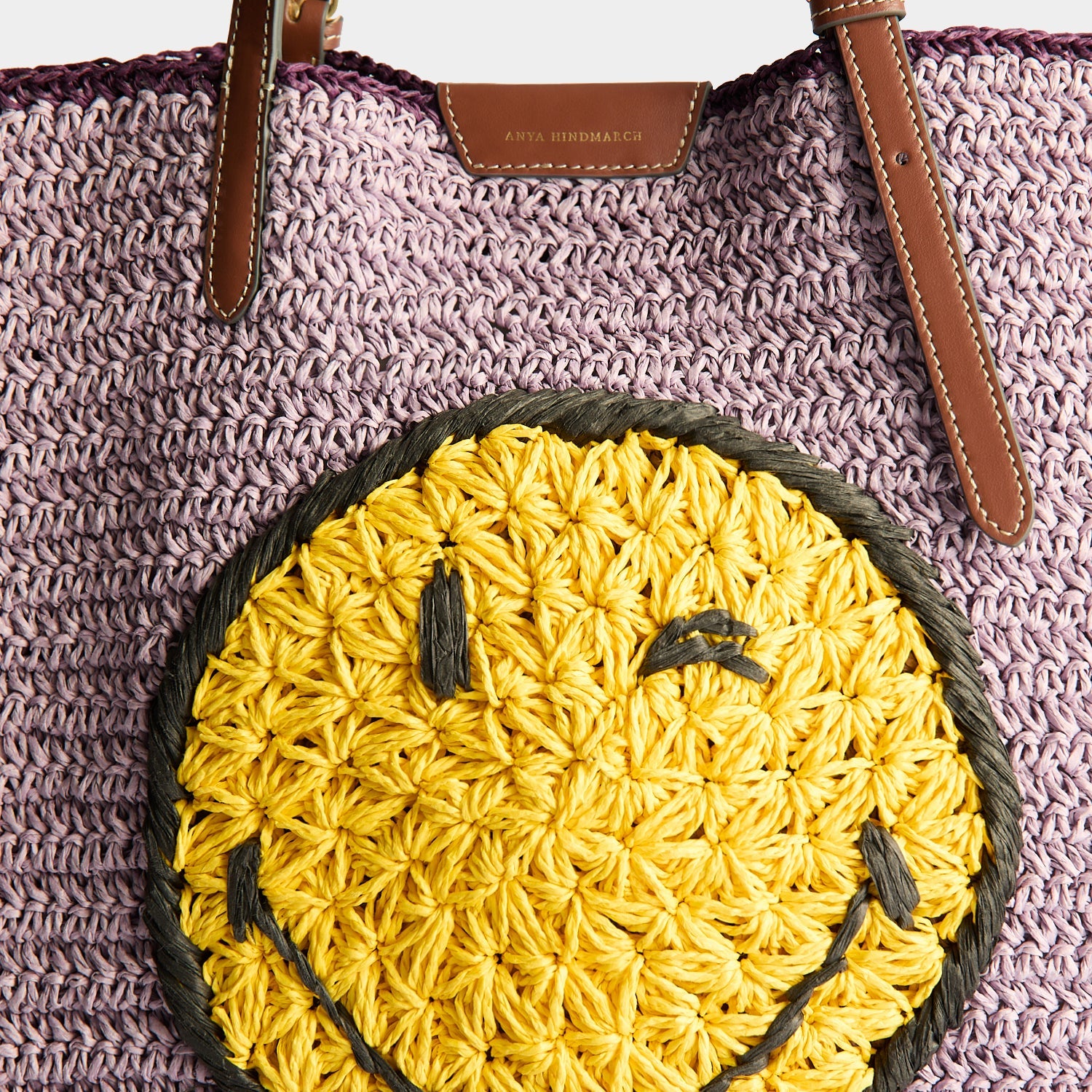 N/S Paper Raffia Wink Tote | Anya Hindmarch US
