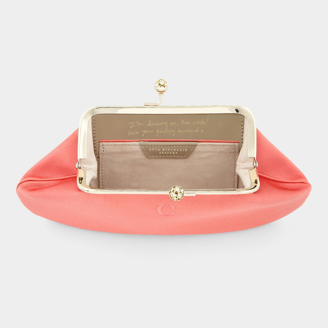 Bespoke Maud Clutch -

          
            Satin in Coral -
          

          Anya Hindmarch US
