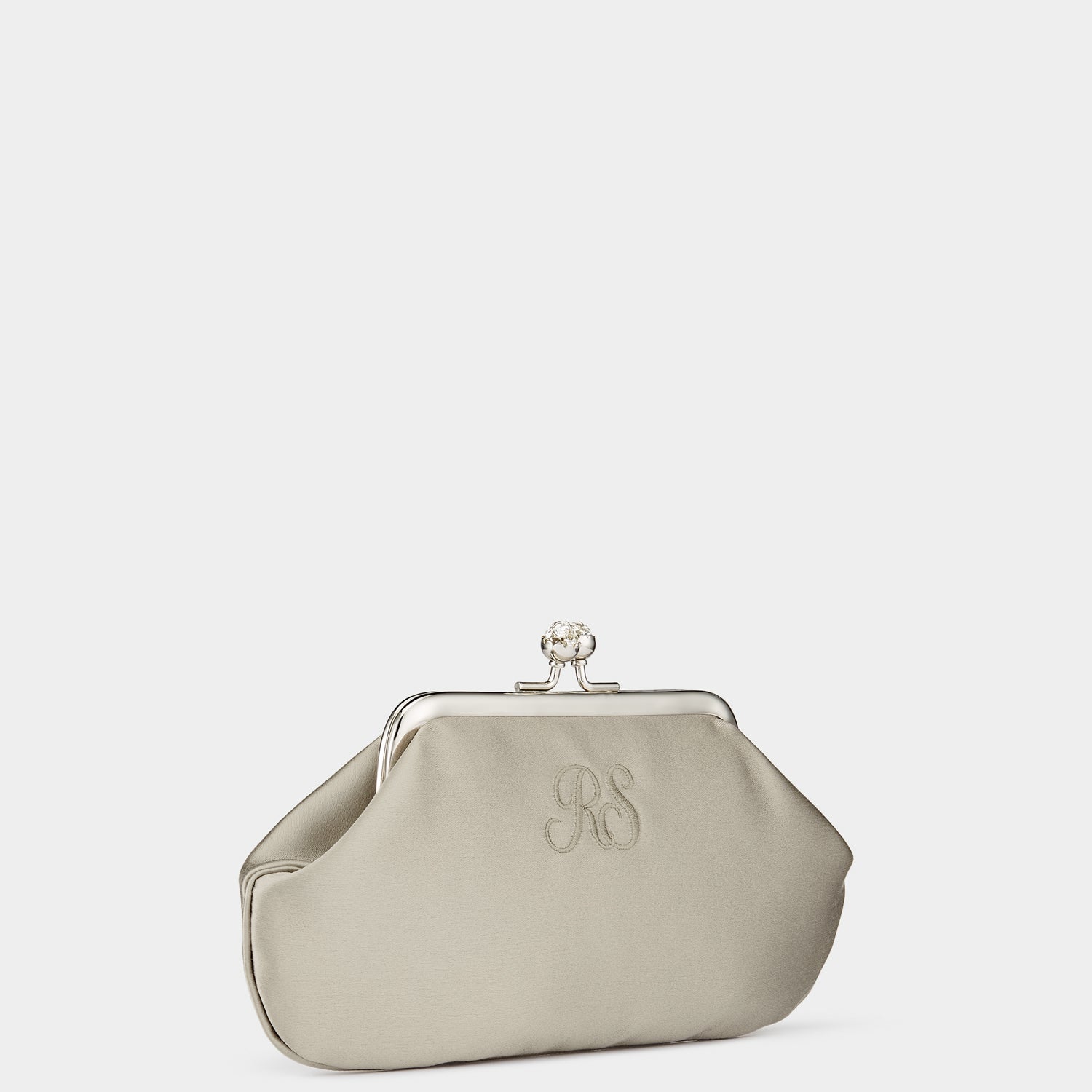 Bespoke Maud Clutch -

          
            Satin in Silver -
          

          Anya Hindmarch US
