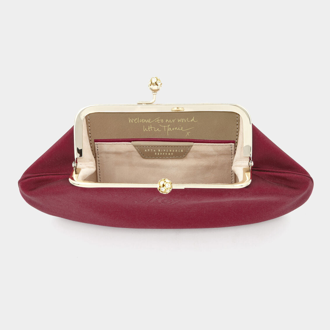 Bespoke Maud Clutch -

          
            Satin in Claret -
          

          Anya Hindmarch US
