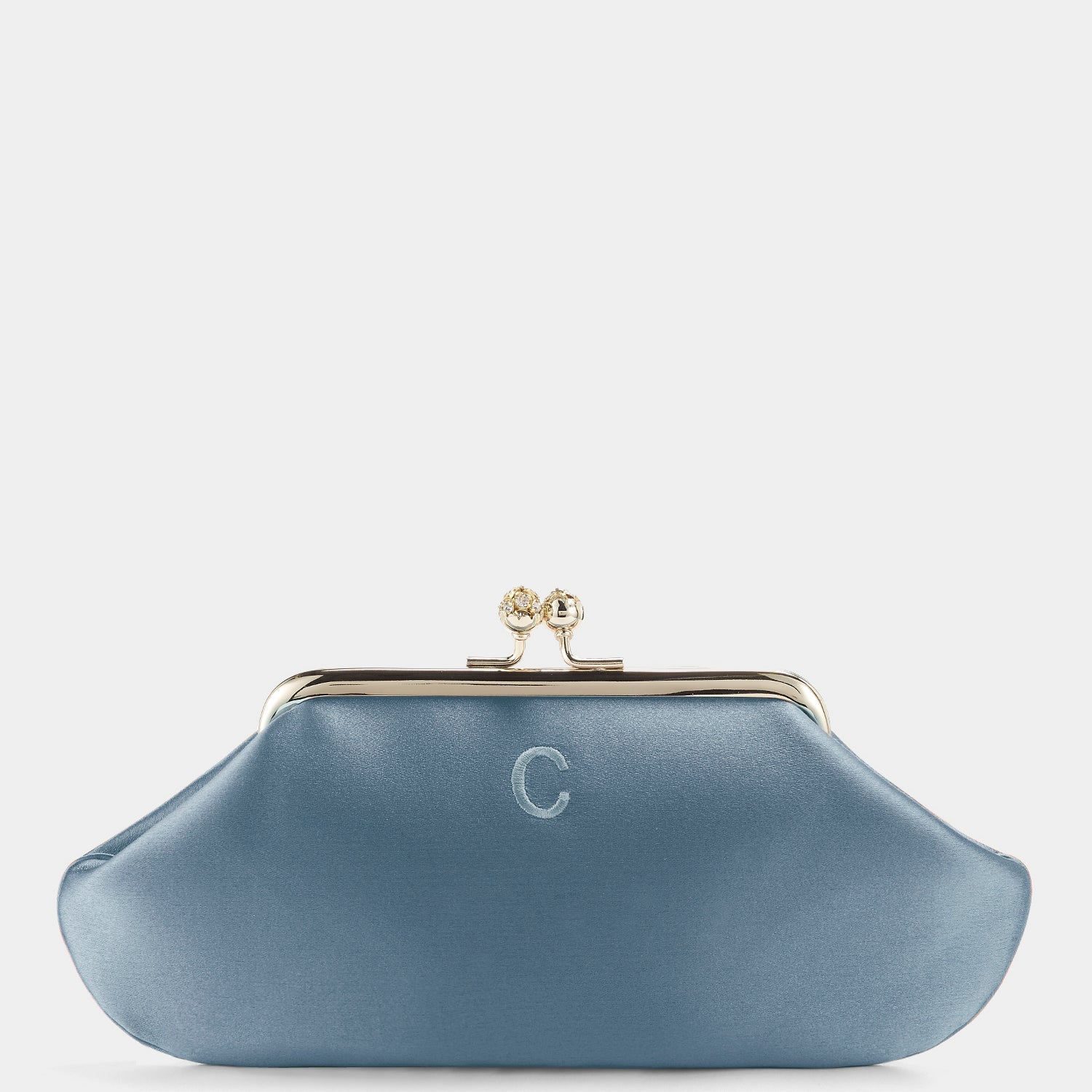 Bespoke Maud Clutch -

          
            Satin in Sky Blue -
          

          Anya Hindmarch US
