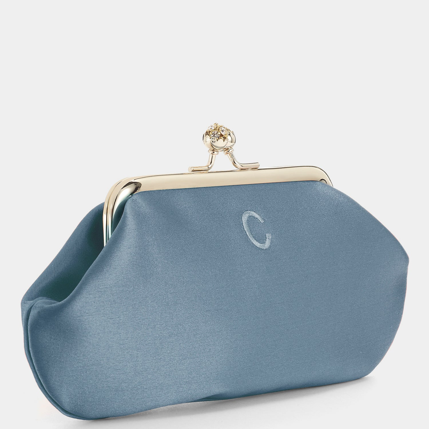 Bespoke Maud Clutch -

          
            Satin in Sky Blue -
          

          Anya Hindmarch US
