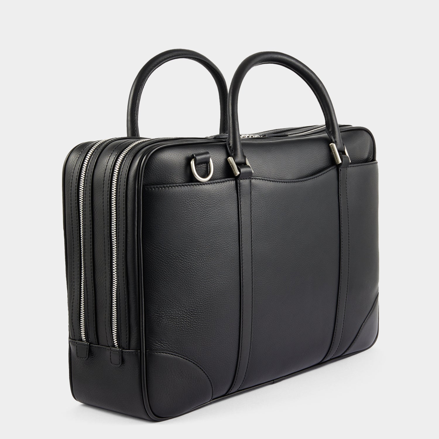 Bespoke Seymour Briefcase -

          
            Butter in Black -
          

          Anya Hindmarch US
