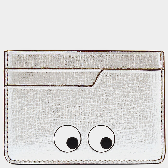 Eyes Card Case -

          
            Capra Leather in Silver Metallic -
          

          Anya Hindmarch US
