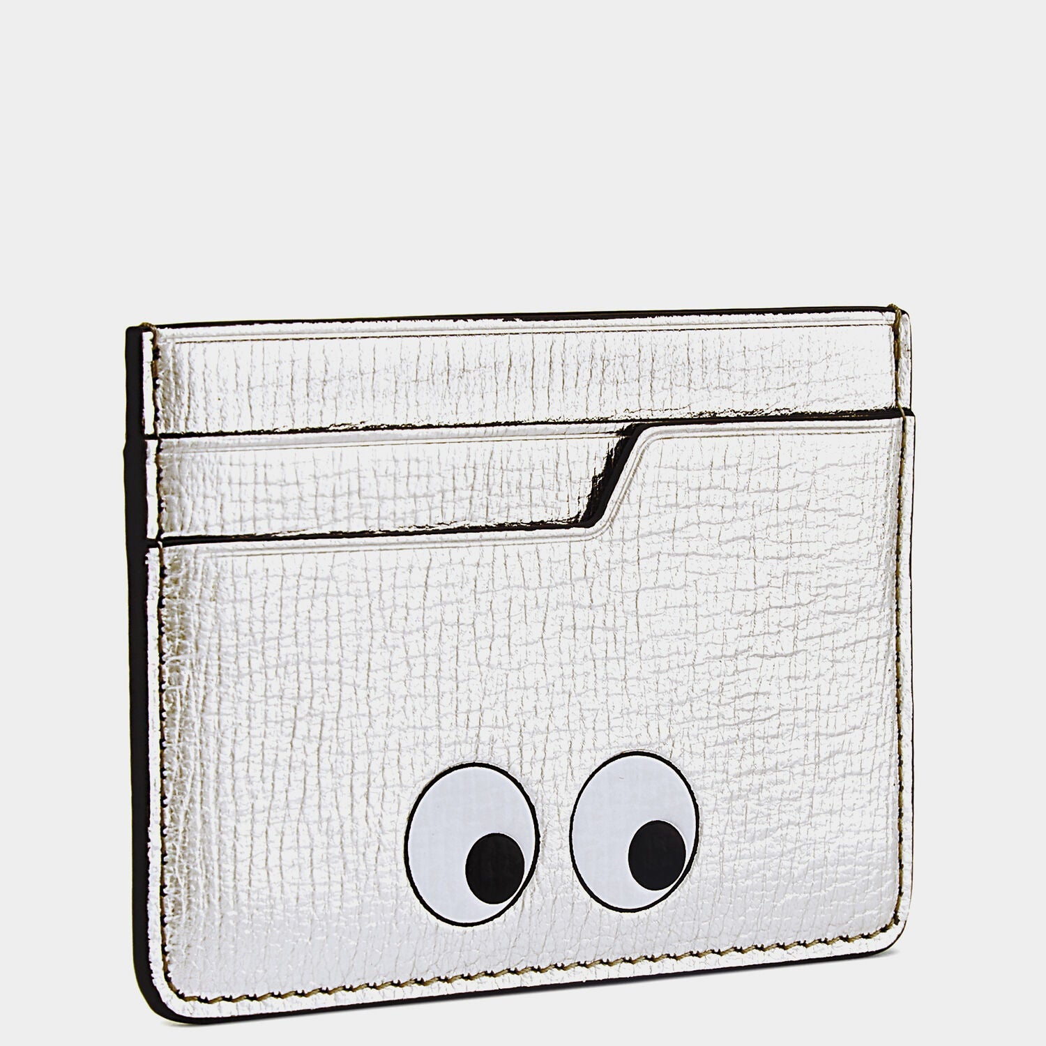 Eyes Card Case -

          
            Capra Leather in Silver Metallic -
          

          Anya Hindmarch US
