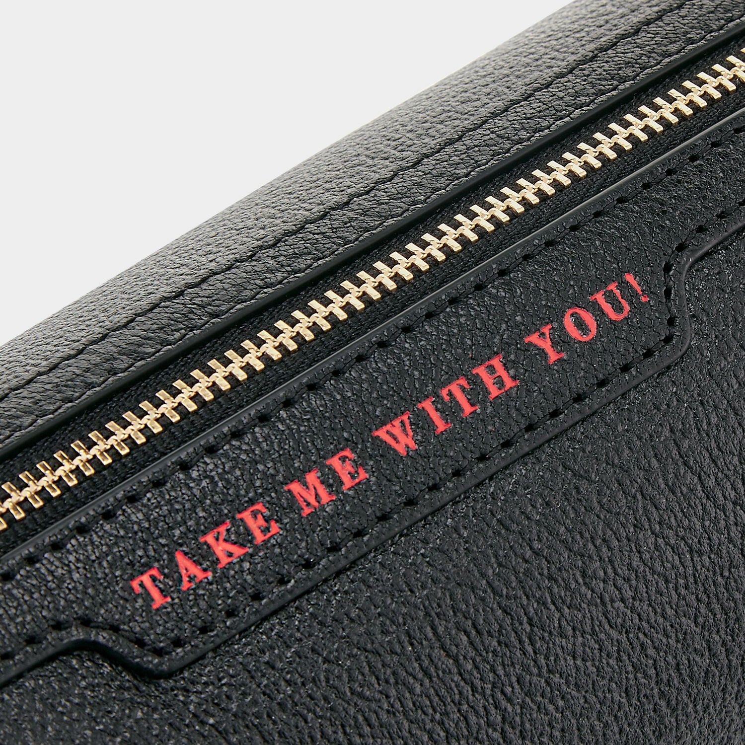 Bespoke Large Pouch -

          
            Capra in Black -
          

          Anya Hindmarch US
