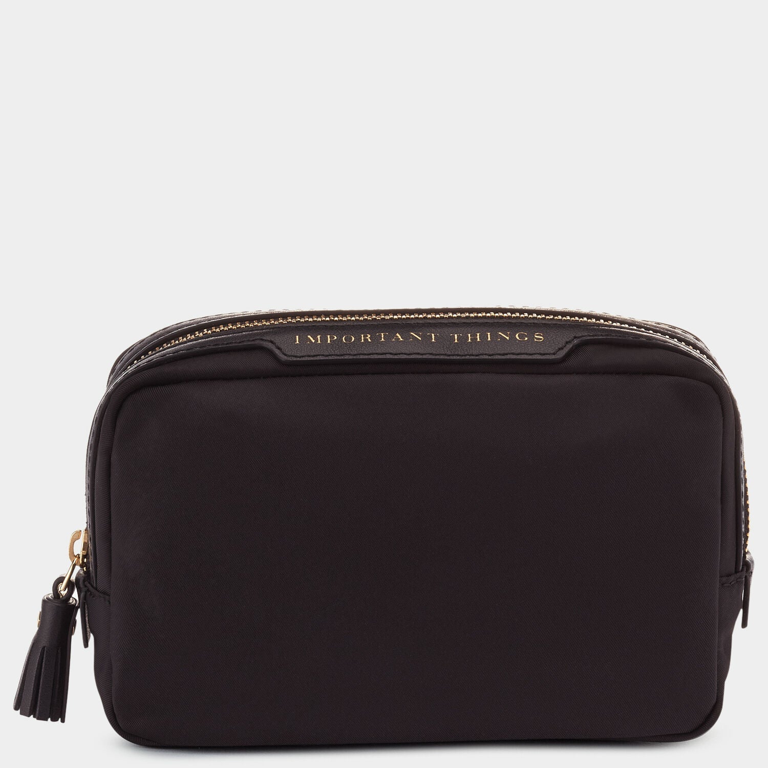 Important Things Pouch -

          
            Econyl® Regenerated Nylon in Black -
          

          Anya Hindmarch US
