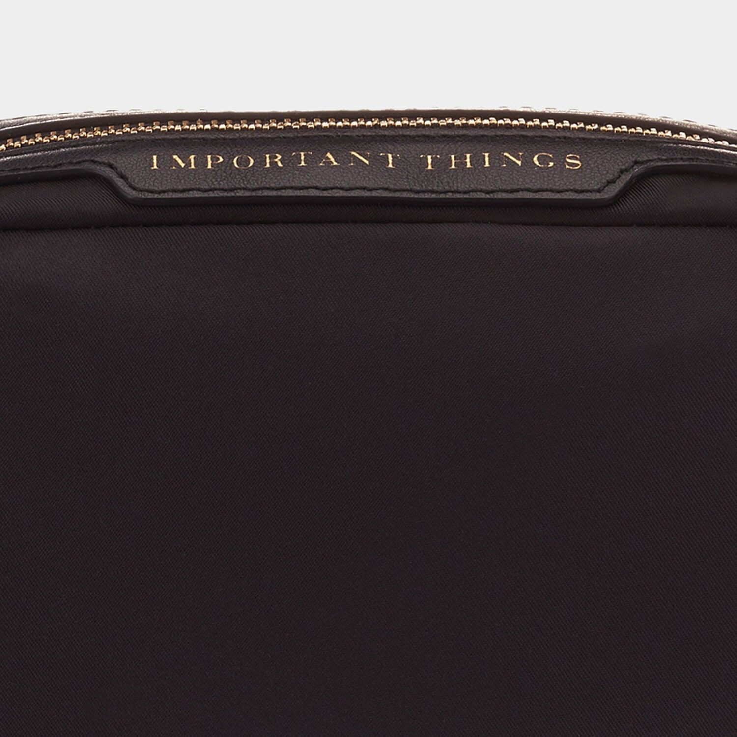 Important Things Pouch -

          
            Econyl® Regenerated Nylon in Black -
          

          Anya Hindmarch US
