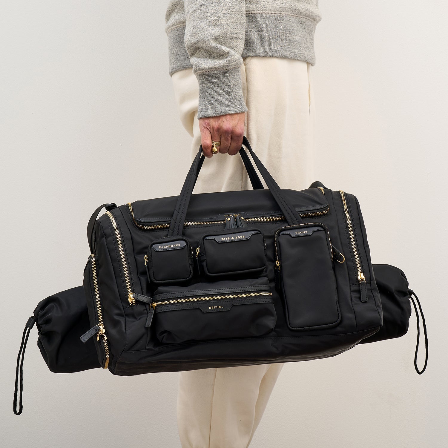 Gym Bag -

          
            Regenerated ECONYL® Nylon in Black -
          

          Anya Hindmarch US
