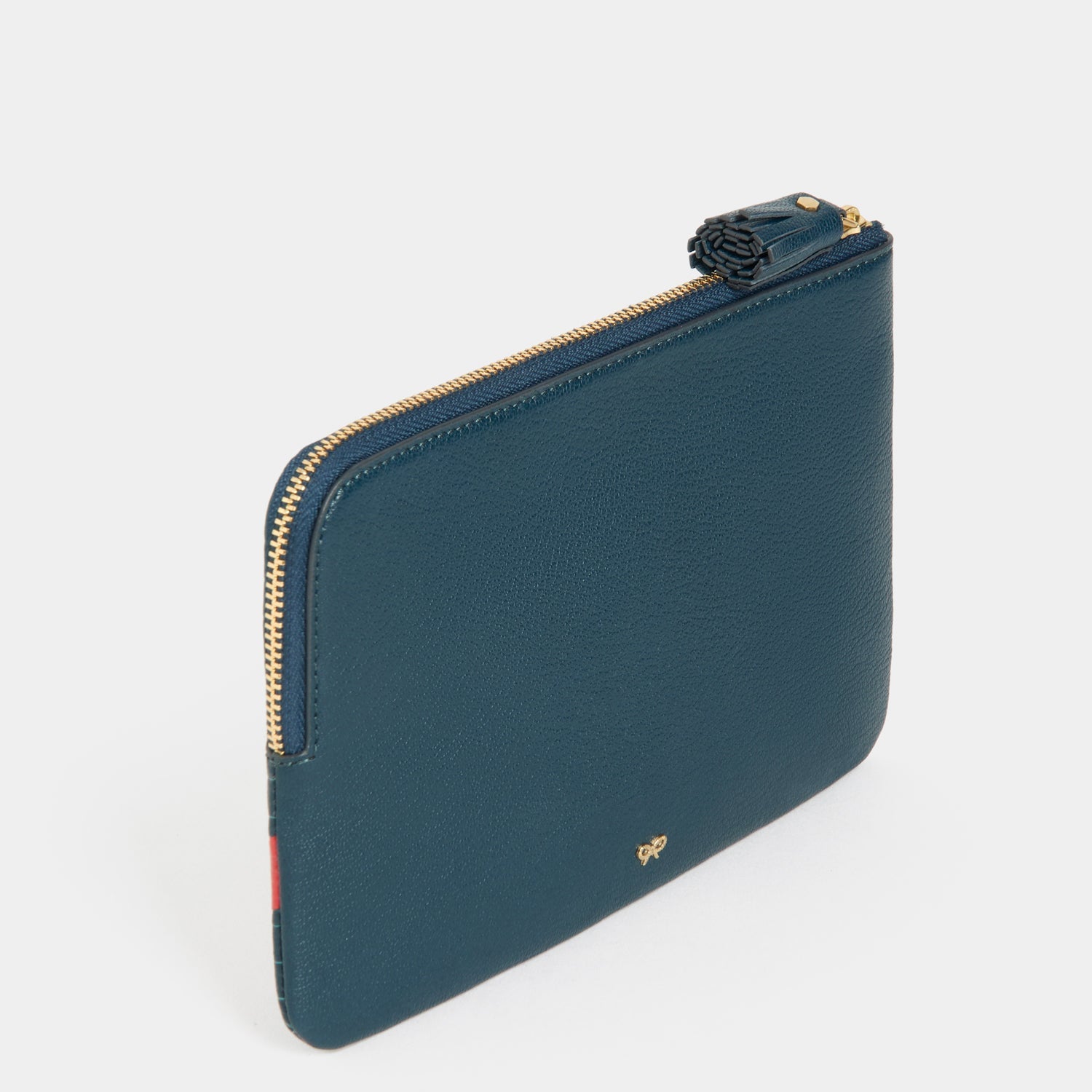 Anya Brands Advil Zip Loose Pocket -

          
            Capra Leather in Petrol Blue -
          

          Anya Hindmarch US
