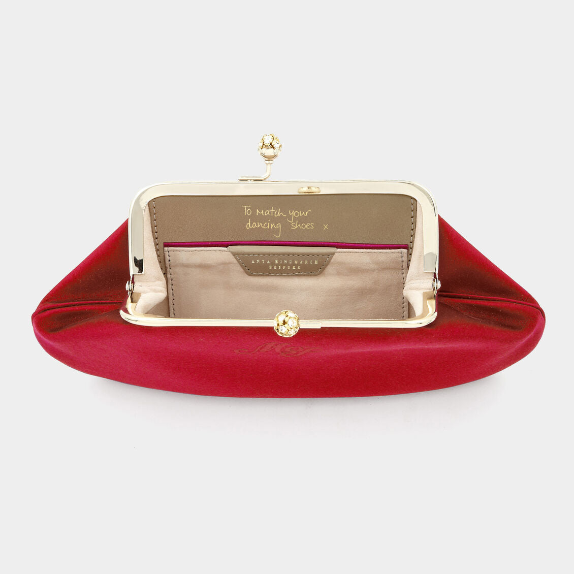 Bespoke Maud Clutch -

          
            Satin in Red -
          

          Anya Hindmarch US
