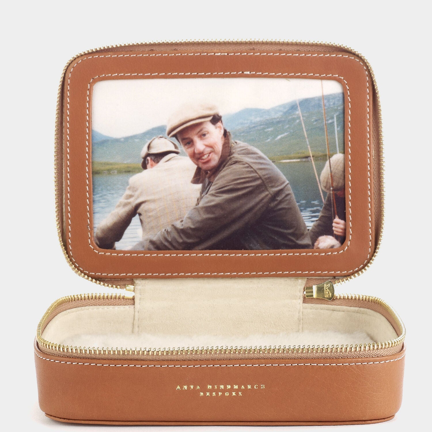 Bespoke Fishermans Fly Box -

          
            Butter Leather in Tan -
          

          Anya Hindmarch US
