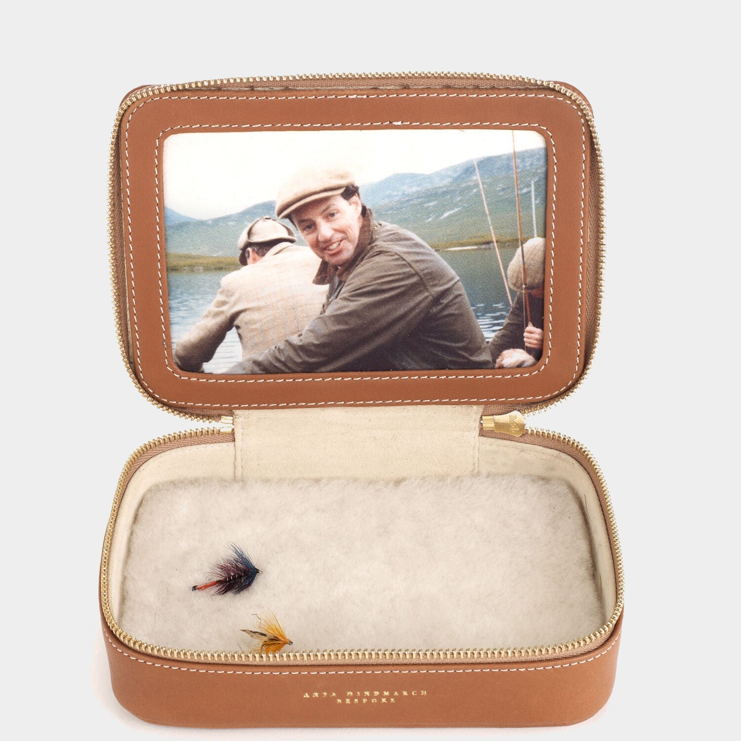 Bespoke Fishermans Fly Box -

          
            Butter Leather in Tan -
          

          Anya Hindmarch US
