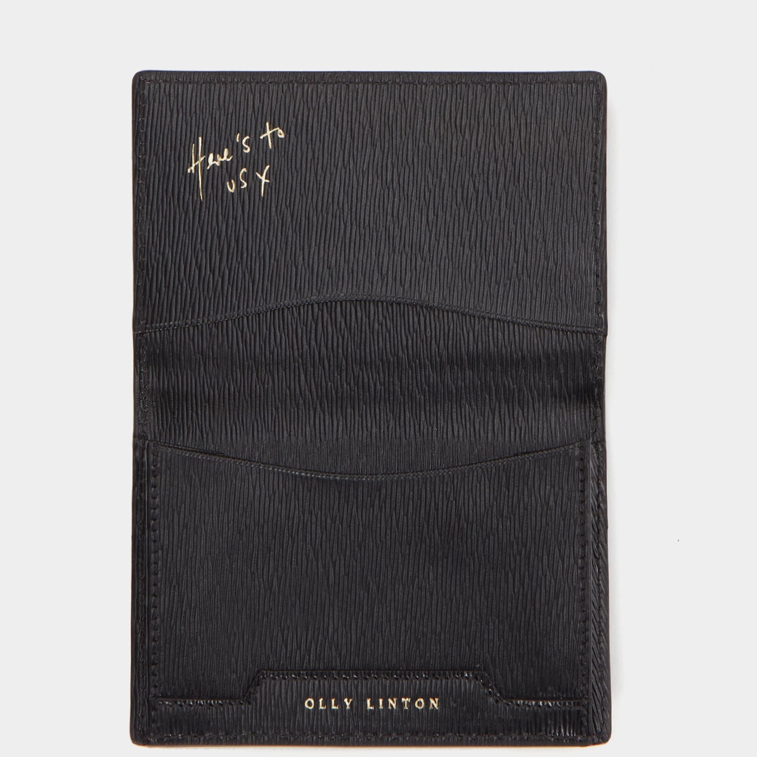 Bespoke Folded Card Case -

          
            London Grain in Black -
          

          Anya Hindmarch US
