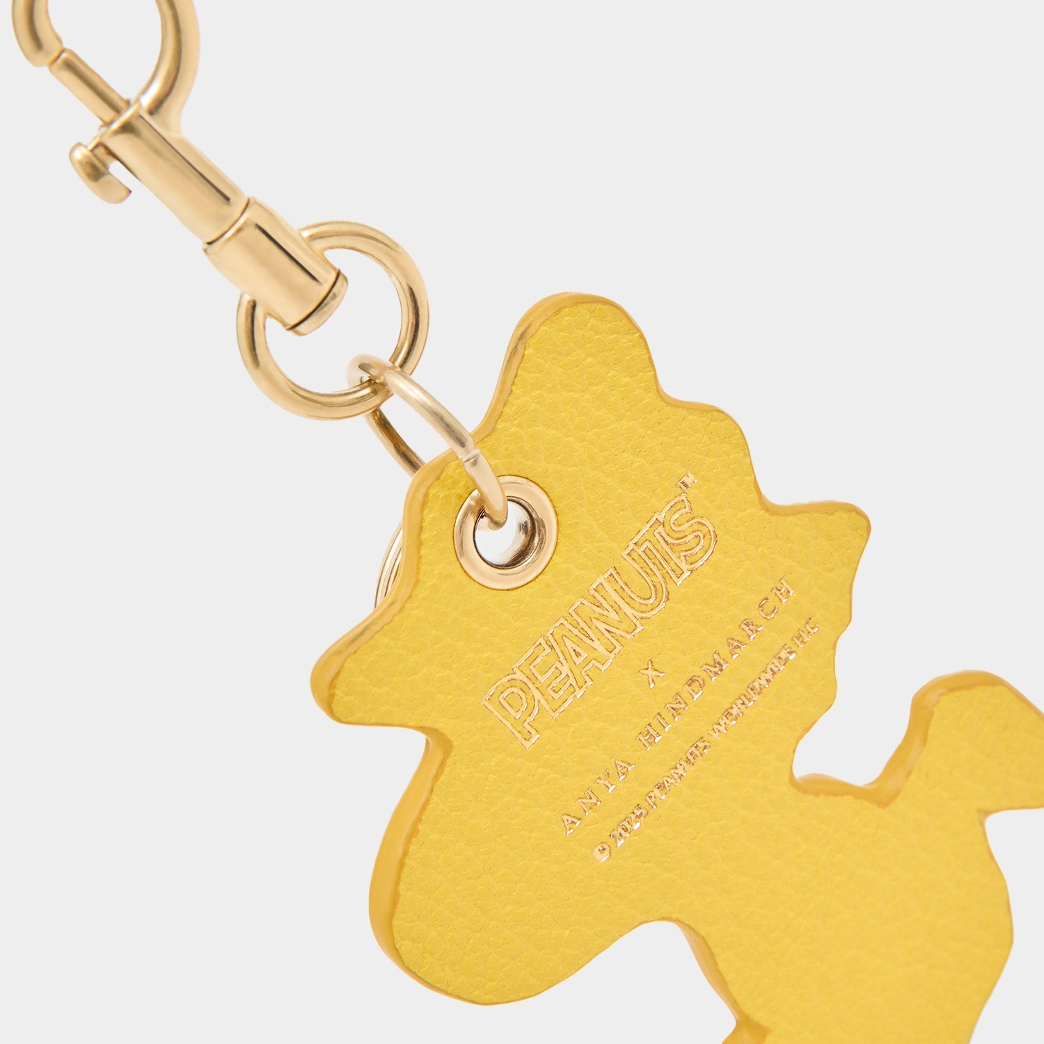 Peanuts Woodstock Key Charm -

          
            Capra Leather in Yellow -
          

          Anya Hindmarch US
