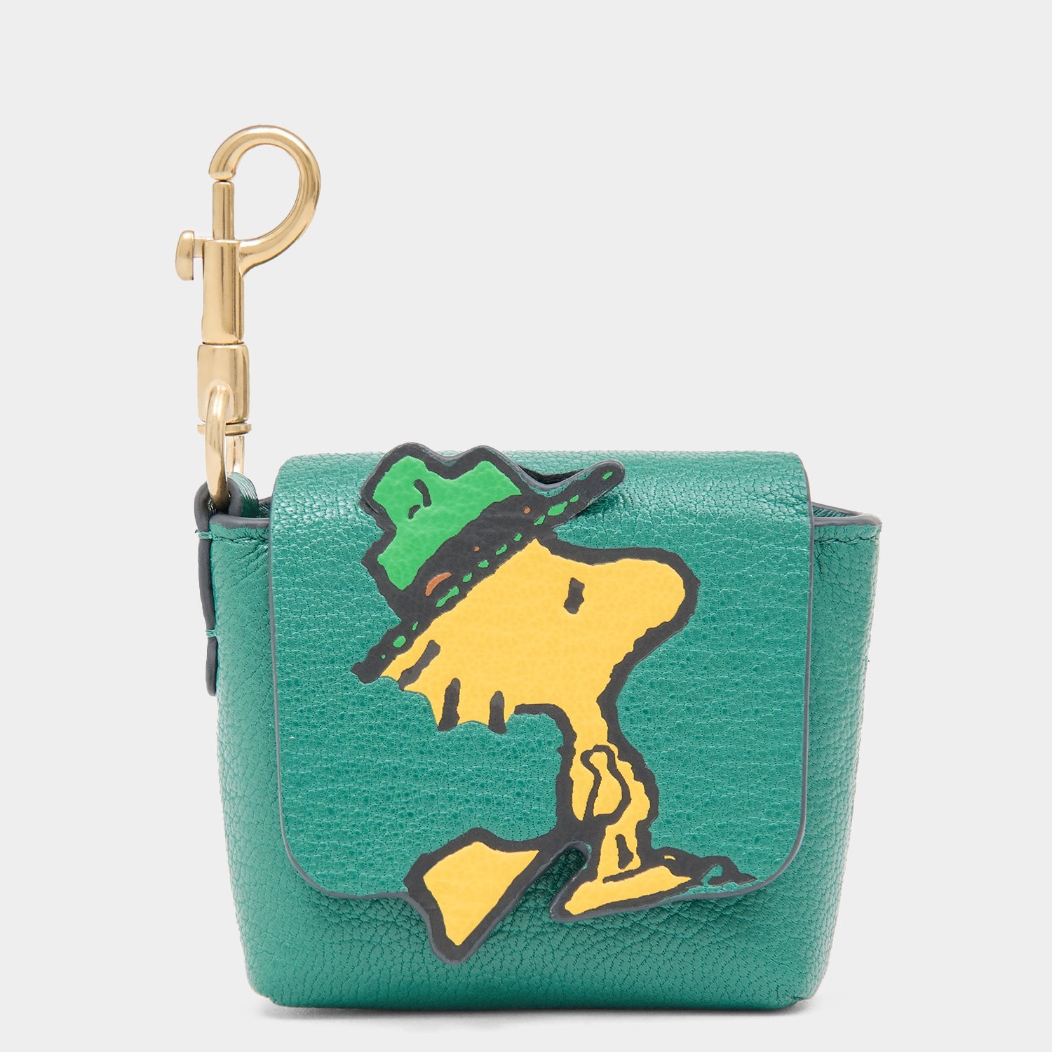 Peanuts Woodstock Ear Pods Pouch -

          
            Capra Leather in Yellow -
          

          Anya Hindmarch US

