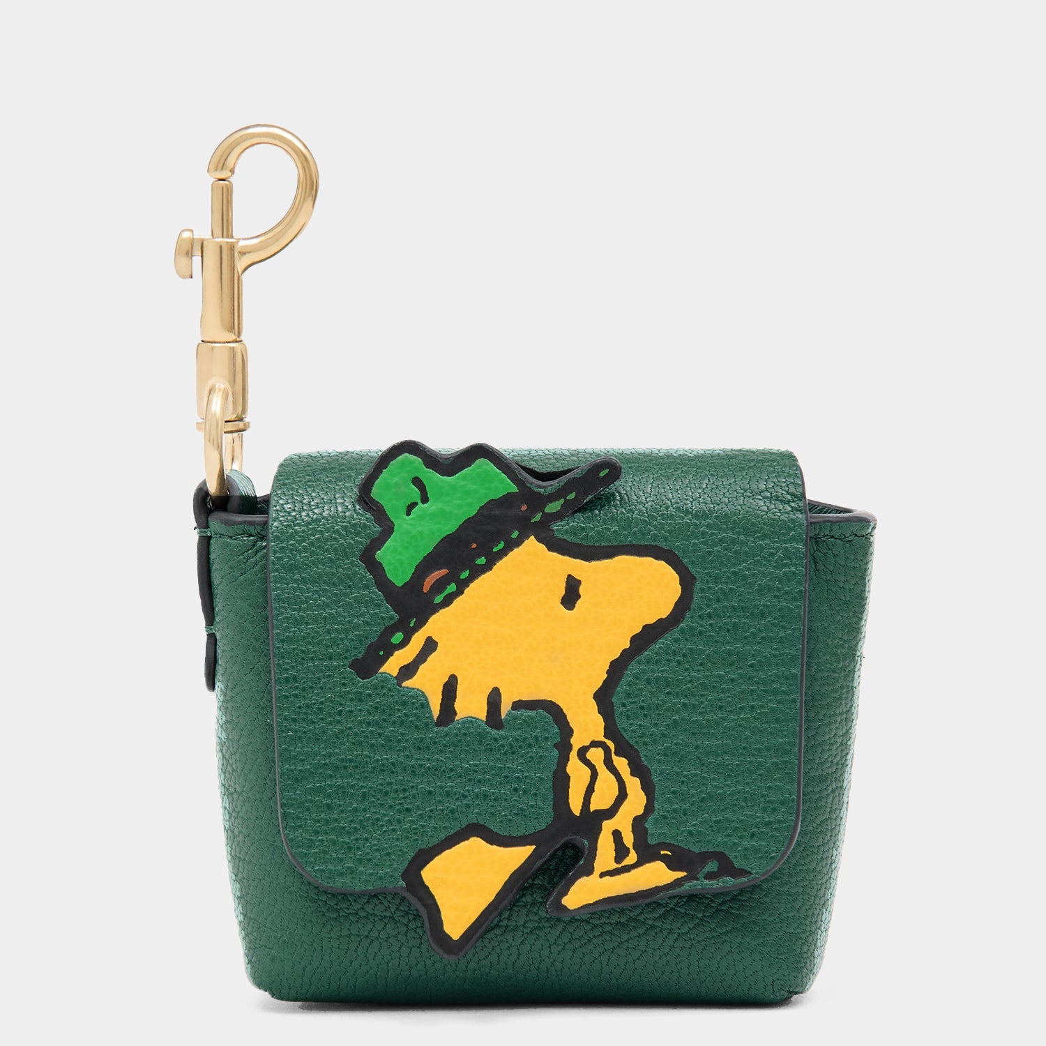 Peanuts Woodstock Ear Pods Pouch -

          
            Capra Leather in Yellow -
          

          Anya Hindmarch US
