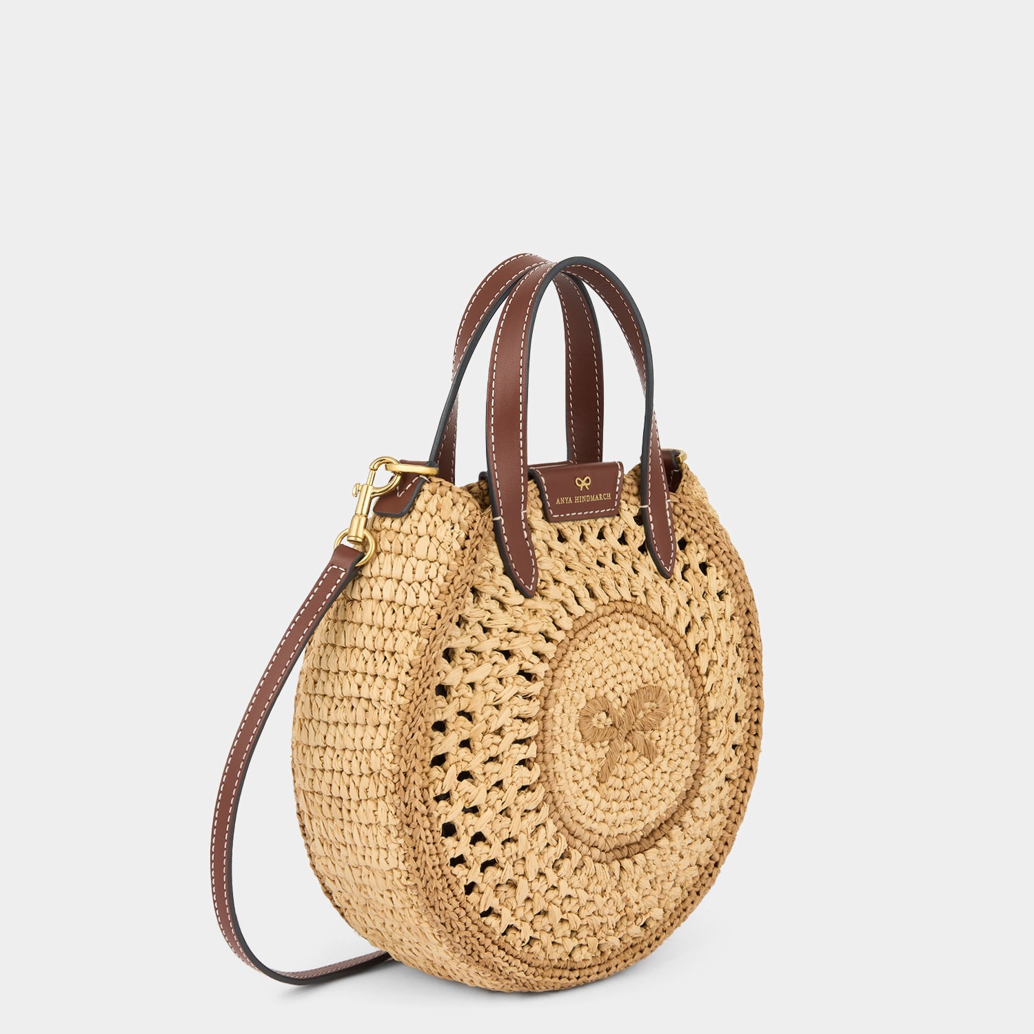 Raffia Small Round Bow Tote -

          
            Raffia in Natural -
          

          Anya Hindmarch US
