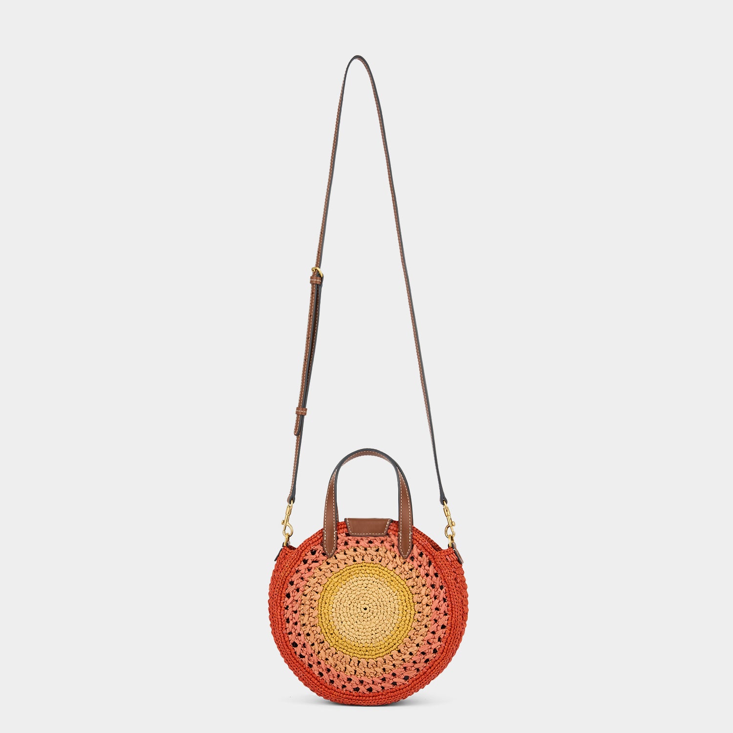 Raffia Small Round Bow Tote -

          
            Raffia in Orange/Multi -
          

          Anya Hindmarch US
