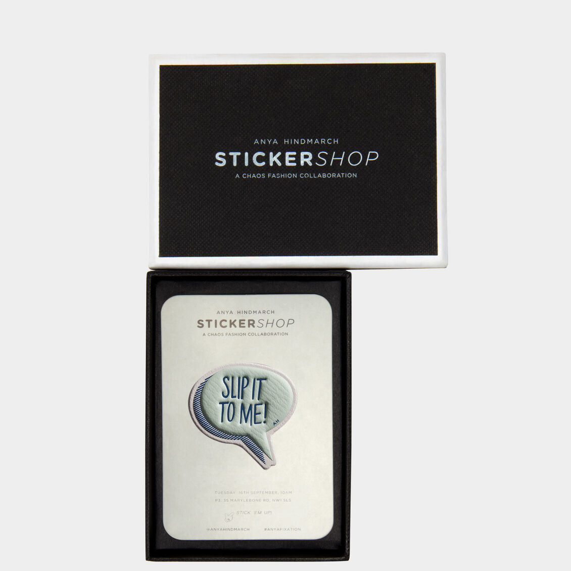 Slip It To Me Sticker -

          
            Capra in Chalk -
          

          Anya Hindmarch US
